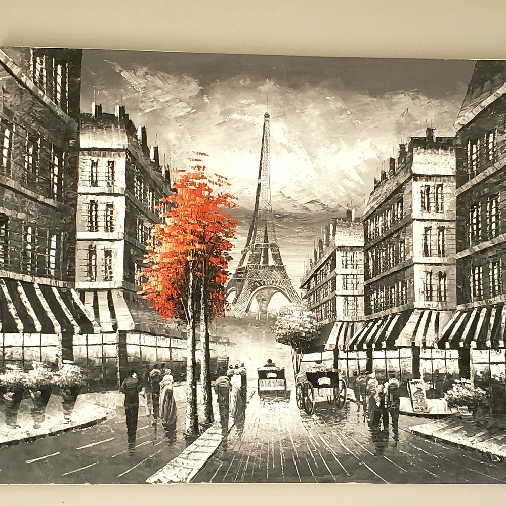 Paris Handpainted oil on canvas - Picture 5 of 8